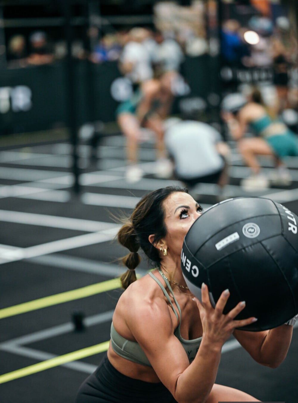 Karen Loaiza-Wulff competing at HYROX Dallas